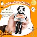 Halloween Handmade Crochet Skeleton Gifts, Funny Crochet Spooky Collectible Decor, Cute Scary Trick or Treat Exchange Gifts for Teens Friend, Unique October Celebration Gag Gift Idea