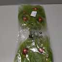 17 Inch Christmas Tree Picks, 6 PCS Lime Green Furry Curly Stems with Red Glitter Balls, Flexible Christmas Tree Topper Decorations for Holiday Arrangements, Wreaths & Table Christmas Decor