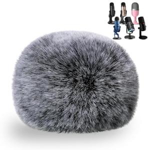 ZealSound Blue Yeti Pop Filter for Blue Yeti Microphone,Mic Foam Cover with Furry Windscreen Muff windshield for ZealSound K66/Yeti/Yeti X/Yeti Nano/Blue Yeti Pro/AM8/SoloCast and More USB Mics