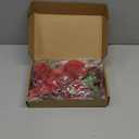 6 Pack Valentine's Day Garlands 50ft Artificial Red Rose Hanging Decoration Vintage Faux Flowers Garlands Fake Floating Floral with Hooks for Wall Wedding Backdrop Birthday Party