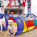 Kiddey Play Tunnel Pop Up Tunnel Toys for Toddlers, Kids Multicolored Tunnel for Indoor/Outdoor Fun, Crawl & Play, Obstacle Course for Kids Gifts for Toddlers - Balls Not Included (2 Pk)