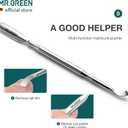MR.GREEN Cuticle Nippers Nail Manicure Scissors Cuticle Clippers Trimmer Dead Skin Remover Stainless Steel Cutters Beauty Tool With Pusher (Mr-1028+Pusher)
