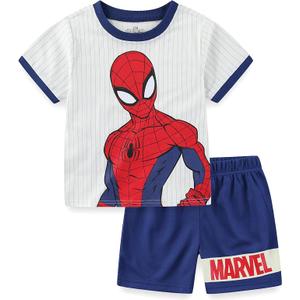 Marvel Spider-Man Boys Short Sleeve T-Shirt and Shorts Set for Toddler and Big Kids, Size 4