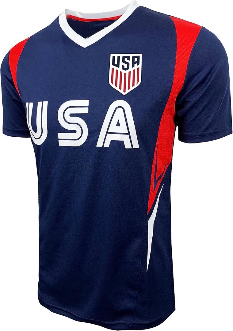 Icon Sports U.S. Soccer USMNT Adult Soccer Game Day Jersey-Inspired Shirt - Short Sleeve, XX-Large