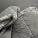 UGG Blissful Comforter Set with 2 Pillow Shams, Warm Winter Bedding, Fluffy Reversible Down Alternative Bedding, King/California King Size Comforter Set, Seal Grey