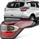 Tail Lights Fit For Ford Escape Kuga 2017 2018 2019 Rear Brake Back Up Cover Taillights Lens Assembly Right Passenger Side GJ5Z13404C GJ5Z-13404-C GNT56215210(Lamp Included)