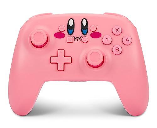 PowerA Wireless Nintendo Switch Controller - Kirby, AA Battery Powered (Battery Included), Nintendo Switch Pro Controller, Mappable Gaming Buttons, Officially Licensed by Nintendo
