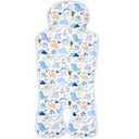 Pinkunn Gel Car Seat Baby Cooling Pad for Summer Breathable Stroller Cooler Pad Multifunctional Carseat Cooling Mat for Baby Child Dining Chair Safety Seat Stroller(Blue,Dinosaur)
