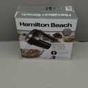 Hamilton Beach Electric Hand Mixer, 6 Speeds + Stir Button, 300 Watts of Peak Power for Powerful Mixing, Includes Whisk and Storage Clip, Black (62628)