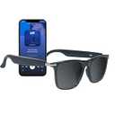 Smart Sunglasses for Men Women, UV400 Polarised Interchangeable Lenses Sunglasses, Bluetooth Glasses with Speakers, IP68 Waterproof, Noise Cancelling,85 Mah Battery for Sports Outdoor ActivitiesBlack