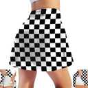 M YESCUSTOM 80s 90s Tennis Skirts for Women with Pockets Retro High Waisted Athletic Golf Skorts for Workout Party, 2XL