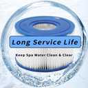 2 x Pool Filter Cartridges Pool Filters, Cartridge for Above Ground Pool Filter, Cartridge Accessory for Use in 300 Gallon Easy Set Pool Filter Pump (2 Pack, Type S1)