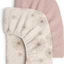 Lulu moon Muslin Crib Sheets - Fitted Crib Mattress Sheets for Boys and Girl - 28"x 52", 2 Pack