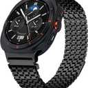 Compatible With Galaxy Watch Ultra Bands 47mm (2025/2024) Men Business Casual Ultrathin Magnetic Metal Stainless Steel Galaxy Watch 7 Ultra Bands