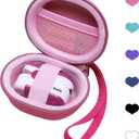 L LTGEM Pink Pulse Oximeter Case for Zacurate, Innovo, Vibeat, iHealth, Santamedical, Children Fingertip Pulse Oximeter Blood Oxygen Saturation Monitor (Case Only)