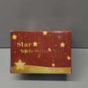 oopswow Star Icicle Lights Outdoor, 200 LED 40Drops Star Shaped Curtain Lights, 8 Lighting Modes, Timer, Waterproof, Connectable, Warm White