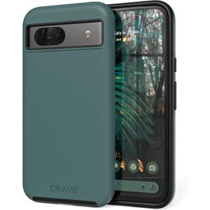 Crave for Google Pixel 8a Case, Shockproof Protection Dual Layer Case for Google Pixel 8a (6.1 inch) - Forest Green