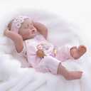 Reborn Baby Dolls  20 Inch Real Baby Dolls That Look Real, Full Body Vinyl Girl Doll, Lifelike Newborn with Accessories, Comfort Gift for Girls Ages 3+, Pretend Play & Collectors (Soft Pink)