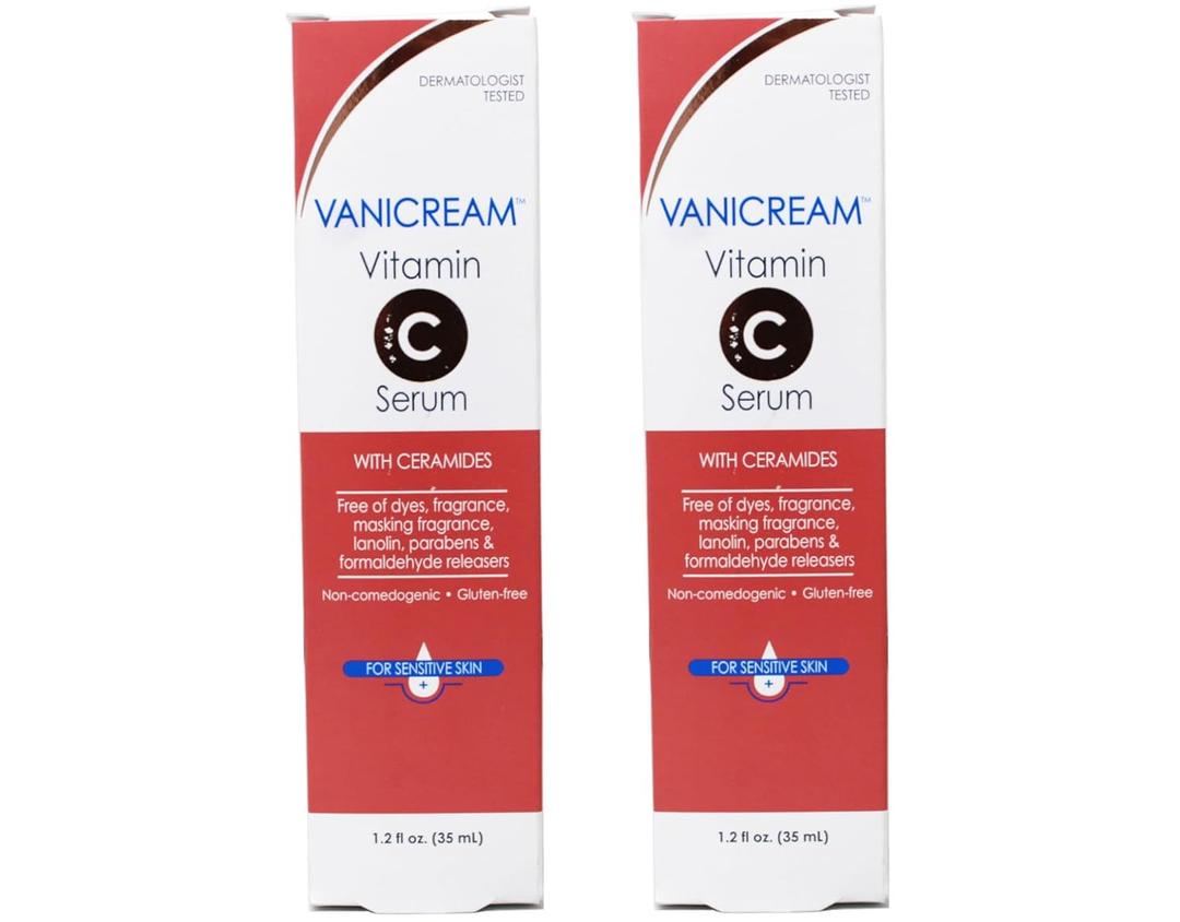 Vanicream Vitamin C Serum, 1.2 Fl Oz, Formulated without Common Irritants for Sensitive Skin, Milky and Lightweight Brightening Serum, Hydrates & Boosts Glow, Dermatologist Tested