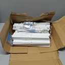 Furologee 5 Tier Bookshelf with Drawer, Tall Narrow Bookcase with Shelves, Wood and Metal Book Shelf Storage Organizer, Modern Display Standing Shelf Unit for Bedroom, Living Room, Office, White