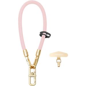 Anti-Slip Phone Wrist Strap - Universal Secure Hand Holder for iPhone 17/16/15, Samsung Galaxy S23/S24, Motorola, Pixel. Detachable Metal Hook, 11.8" Pink Nylon Rope, Prevents Drops & Frees Hands