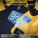 100W Cordless Hot Glue Gun Compatible with DeWalt 20V Battery (Tool Only), Upgraded Digital Temperature Adjustable Cordless Glue Gun with 10 PCS 0.43" Glue Sticks
