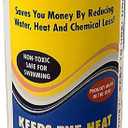 Sunheater Liquid Solar Blanket for Pools, Cover Free Liquid Heat Shield, Non-Toxic and Safe for Swimmers, Reduces Heat Loss, Chemical Loss and Water Evaporation, New and Improved Formula, 32 oz Bottle (Single)