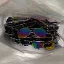 Mepase 50 Pcs Classic Pilot Sunglasses Bulk for Men Women Pilot Polarized Sunglasses Driving UV Proof Metal Frame Sunglasses (Silver, Assorted Colors)