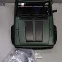 1/10 RC Hard Shell Cab & Back-Half Cage Body Shell Kit for 1/10 RC Crawler TRX4 SCX10 90046 AT4 GEN 8 Scout II,313mm Wheelbase Cherokee Upgrade and Modify (Army Green)