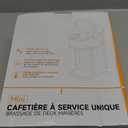 Single Serve One Cup Coffee Maker, for K Cups and Grounds, Mini Coffee Maker with Portable Handle, 6 to 12 Oz Brew Size, for Travel, Camping, Office, RV and Dorm, 120V, Black and Gold