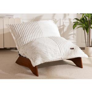 MAXYOYO Adjustable Living Room Chair, 3-Position Bean Bag Chair with Frame