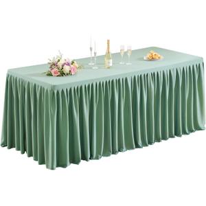 1 Pack Sage Green Table Clothes for 6 Foot Rectangle Tables, 72 x 30 Inch Sage Green Tablecloth Rectangle 6ft Wrinkle Resistant Washable Table Cover for Wedding, Party, Dining, Banquet, Buffet Tables