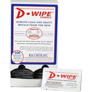 D-Wipe Towels by D-Lead, Dispenser with 100 Individually Wrapped Towels