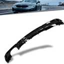Rear Diffuser Compatible with 2012-2018 FIT BMW 3 Series F30 Sedan M Sport Bumper Only, M Performance Style, Polypropylene (PP) Black, Left-Side Twin Outlet (328i/330i Spec)
