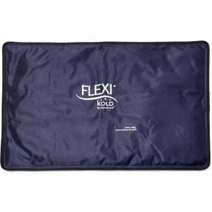 FlexiKold Extra Large Gel Soft Flexible Ice Pack for Injuries Ice Compress, Ice Pad, & Flat Ice Wrap for Post Surgery for Injuries of Shoulder, HIPS & Full Back XL Oversize 13 x 21.5