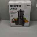 Juicer Machines with 5.8" Large Feed Chute, Cold Press Juicer for Whole Vegetables and Fruits 400W, Slow Masticating juicer Easy to Clean Juice Extractor Machine High Juice Yield (Titanium Gray)