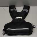 ZELUS Weighted Vest for Men and Women | 4-10lb Vest with 6 Ironsand Weights for Home Workouts | Adjustable Body Weight Vest Exercise Set for Cardio and Strength Training (Black)