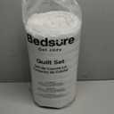 Bedsure Quilts Queen Size - Ultra Soft Quilt Bedding, White Bedspread Queen Size for Modern Bedroom, Lightweight All-Season Comforter, 90x96 Inch (01 - White - Clover)