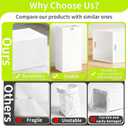 30 Gallon Disposable Trash Cans for Parties, 4 Pack Extra Large Portable Trash Can White Pop Up Trash Cans Bin, Recycle Collapsible Garbage Can Bins for Party Kitchen Camping Trash Can