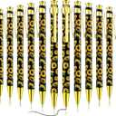 Yexiya 12 Pieces Sunflower Pens Ballpoint Click Ball Pens Reusable Retractable Journaling Sunflower Party Favors Black Ink Medium Point 1.0 mm Gift for School Office Women and Men