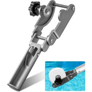 Dreyoo 1 Pack Upgrade Pool Tablet Holder, Stainless Steel Aluminum Alloy Swimming Pool Tab Holder Floater for Maintenance, Cleaning Tools, Fit for 3 Inch x 1.2 Inch Tablets