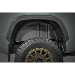 Rough Country Rear Wheel Well Liners for Toyota Tundra 2WD/4WD (2022-2025) - Heavy-Duty Rear Fender Liners for Mud & Debris Protection, Made in USA
