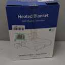 Thermee Micro Flannel Heated Blanket - Full Size, 10 Settings, Programmable, Rapid Heating, Luxuriously Soft - Slate Grey