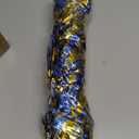 Anderson's Metallic Blue and Gold Foil Textured School Spirit Shakers, Cheerleader Pom Poms, Football, Basketball, Homecoming Squad, Team, Party, Dance, Club, Performance, Fan Celebration Pack of 10