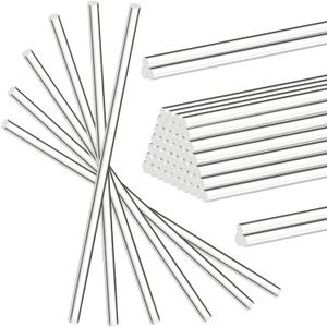 Zopeal 30 Pieces 12 Inch Clear Acrylic Dowel Rods for DIY Crafts Acrylic Round Rods Strip Sticks Cake Topper Rod for DIY Handwork Supplies(0.2 Inch /5mm Diameter)