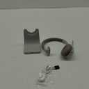 Wireless Headset with Mic for Work, Bluetooth Headset Mic Mute & USB Dongle, 45H+ Wireless Headphones with Microphone Noise Canceling & Charging Dock for Work/Office/PC/Meeting/MS Teams (White Brown)