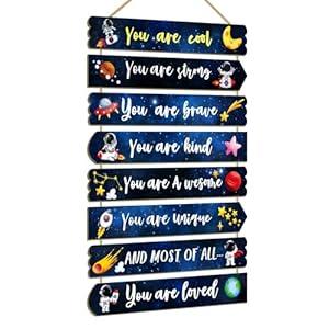 Easozoom Boys Room Decor For Teen Boys Girls Kids Butterfly Boho Rainbow Unicorn Elephant Affirmation Wall Decor Art Little Boy Toddler Baby Princess Nursery Room Wood Signs decorations, Space Easozoom Boys Room Decor For Teen Boys Girls Kids Butterfly Boho Rainbow Unicorn Elephant Affirmation Wall Decor Art Little Boy Toddler Baby Princess Nursery Room Wood Signs decorations, Space