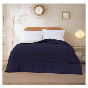 Modern Threads Down Alternative Reversible Comforter Navy/Silver Twin