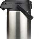 Brentwood 3.5-Liter Airpot Hot & Cold Drink Dispenser, Stainless Steel, Black