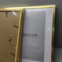Upsimples 18x24 Picture Frame Set of 5, Display Pictures 16x20 with Mat or 18 x 24 Without, Wall Gallery Poster Frames, Gold